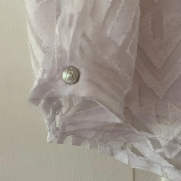 Neon Buddha White Tank Textured Size‎ XS - Picture 4 of 6